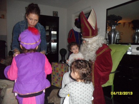 Sint en piet op bezoek